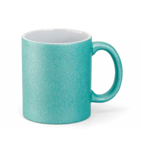 Caneca Cer. 300ml Azul Tiffany Glitter - Sublime