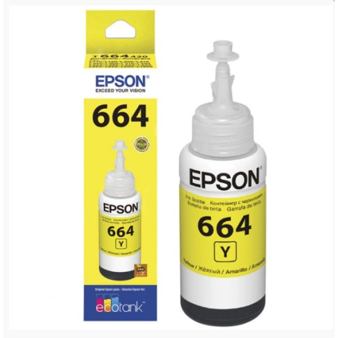 Tinta Epson Original T664420 70ml Amarelo Tinta Epson Original T664420 70ml Amarelo